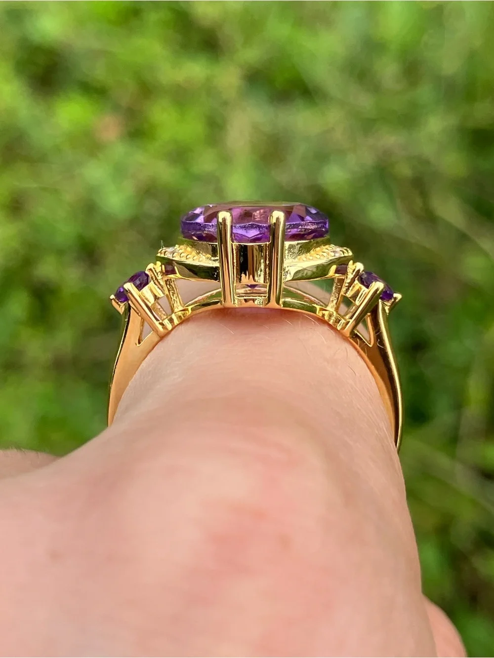 Brazilian Amethyst Ring Size 9
